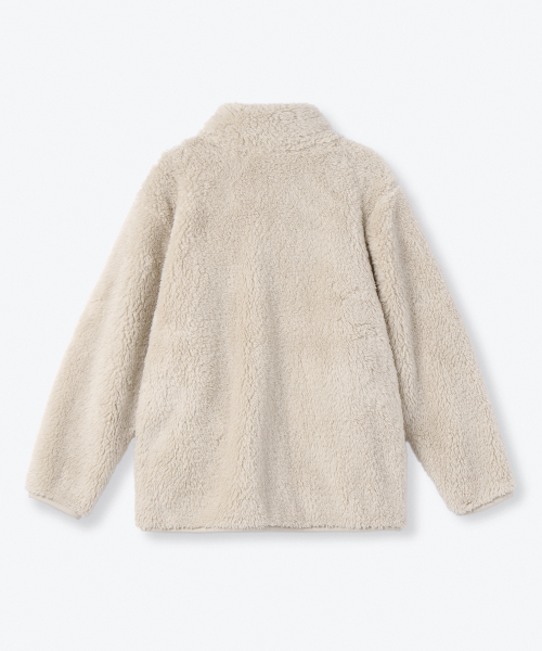 MUSINSA STANDARD KIDS（ムシンサスタンダードキッズ）の「シャギーフリースジップアップジャケット [クリーム]（ブルゾン・レディース・その他・100/110/120/130/140/150/160）」の3枚目の写真