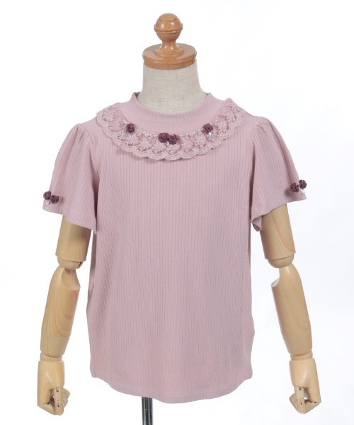 axes femme(アクシーズファム)の「バラボトルカットプルオーバー(Tシャツ/カットソー・キッズ・ホワイト/ピンク・MEDIUM/LARGE/X-LARGE)」の2枚目の写真