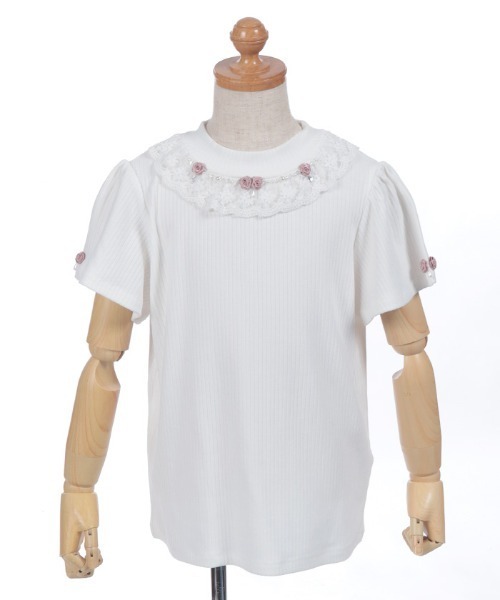 axes femme(アクシーズファム)の「バラボトルカットプルオーバー(Tシャツ/カットソー・キッズ・ホワイト/ピンク・MEDIUM/LARGE/X-LARGE)」の3枚目の写真