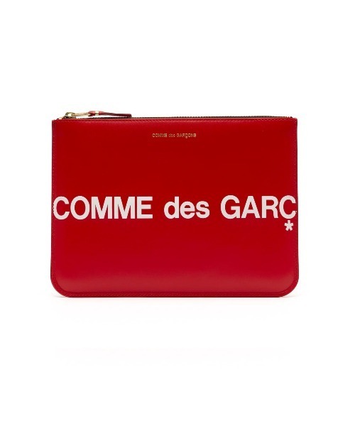 HUGE LOGO】LARGE ZIP POUCH（ポーチ）｜Wallet COMME des GARCONS