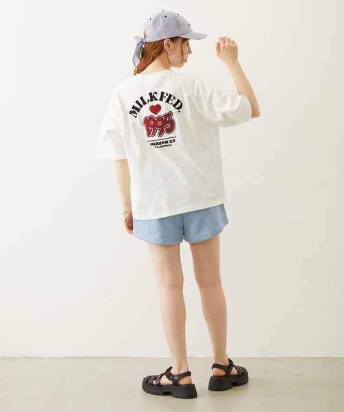 MILKFED.(ミルクフェド)の「BACK RIBBON CAP(キャップ・レディース・ライトピンク/ライトパープル/ネイビー・ONE SIZE)」の12枚目の写真