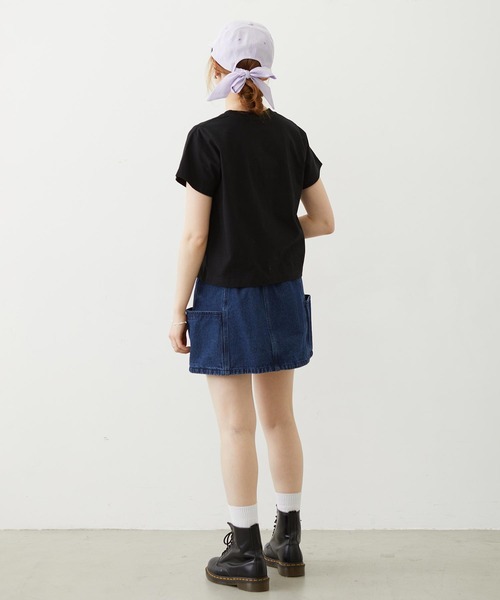 MILKFED.(ミルクフェド)の「BACK RIBBON CAP(キャップ・レディース・ライトピンク/ライトパープル/ネイビー・ONE SIZE)」の17枚目の写真