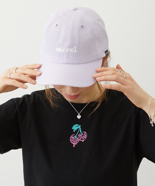 MILKFED.(ミルクフェド)の「BACK RIBBON CAP(キャップ・レディース・ライトピンク/ライトパープル/ネイビー・ONE SIZE)」の13枚目の写真