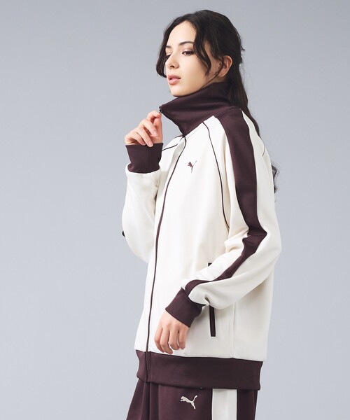 PUMA（プーマ）の「【PUMA / プーマ】T7 TRACK JACKET JP / T7トラックジャケット（ジャージ・メンズ・ブラック/ホワイト・L/M）」の2枚目の写真