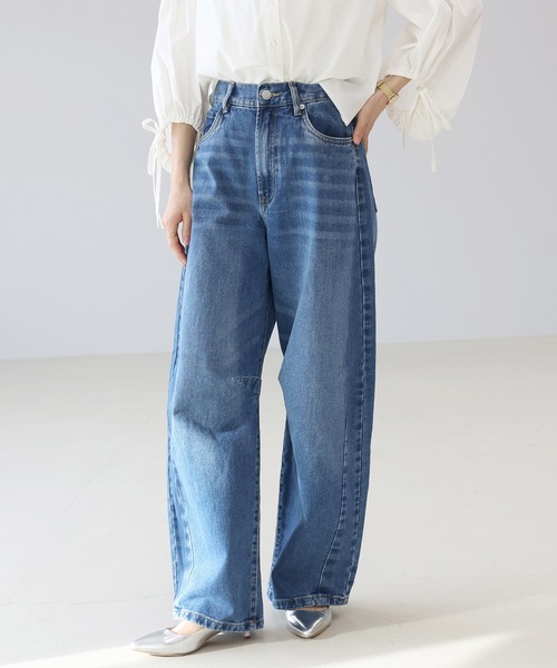 Aletta vita(アレッタビータ)の「12.5ozカーブデニムパンツ(デニムパンツ・レディース・ブルー/ブラック・M)」の2枚目の写真