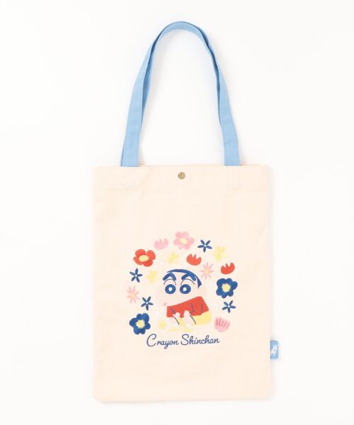 Rendez-Vous（ランデヴー）の「【 クレヨンしんちゃん 】 エンブロイダリー カラートートバッグ 26S2（トートバッグ・レディース・ブルー/ネイビー・FREE）」の2枚目の写真