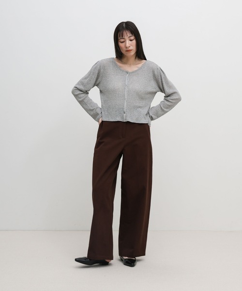 select MOCA(セレクトモカ)の「メランジカットソーショートカーディガン(カーディガン/ボレロ・レディース・ブラック/グレー/ブルー/オフホワイト・FREE)」の11枚目の写真