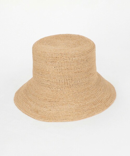 UNITED ARROWS（ユナイテッドアローズ）の「ラフィア/リボン ハット UV（ハット・レディース・ダークブラウン/ブラック/ナチュラル・FREE）」の10枚目の写真