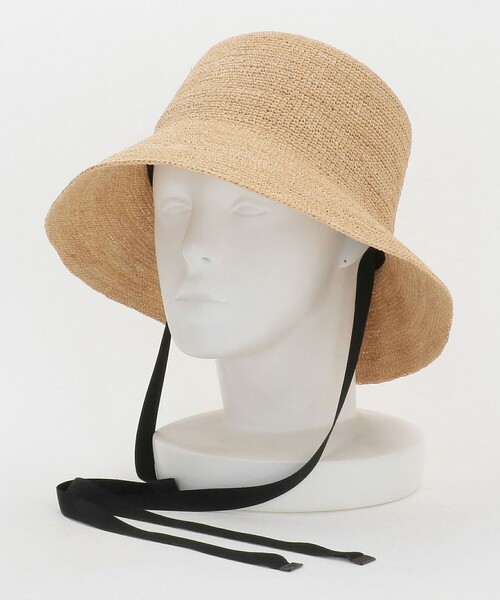UNITED ARROWS（ユナイテッドアローズ）の「ラフィア/リボン ハット UV（ハット・レディース・ダークブラウン/ブラック/ナチュラル・FREE）」の20枚目の写真