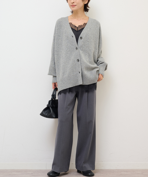 JOURNAL STANDARD relume（ジャーナルスタンダード　レリューム）の「《追加2》サテンレースキャミチュニック（キャミソール・レディース・ブラック/ブラウン・FREE）」の9枚目の写真