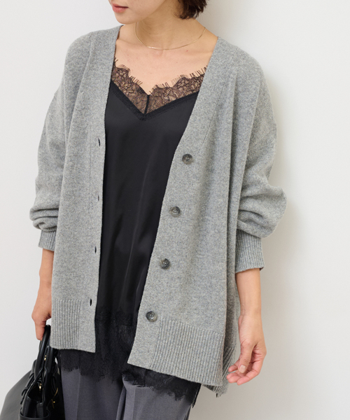 JOURNAL STANDARD relume（ジャーナルスタンダード　レリューム）の「《追加2》サテンレースキャミチュニック（キャミソール・レディース・ブラック/ブラウン・FREE）」の19枚目の写真