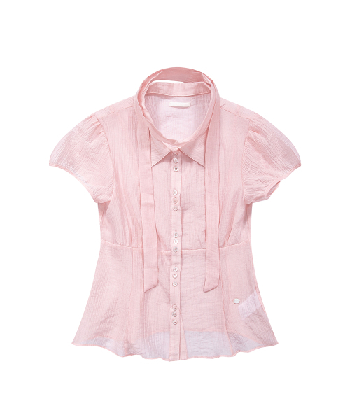 ILLIGO（イリゴ）の「フレアパフブラウスピンク（シャツ/ブラウス・レディース・その他・OS）」の4枚目の写真