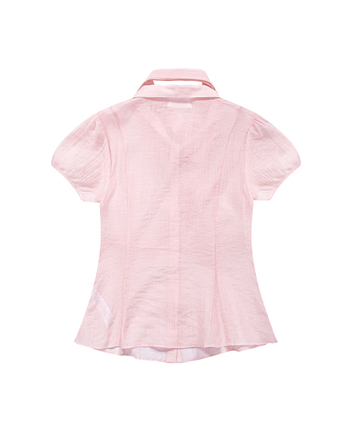 ILLIGO（イリゴ）の「フレアパフブラウスピンク（シャツ/ブラウス・レディース・その他・OS）」の5枚目の写真