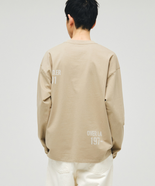 ECORR(エコル)の「オーバーレイタイポロングスリーブ_ベージュ(Tシャツ/カットソー・レディース・その他・1/2/3)」の6枚目の写真