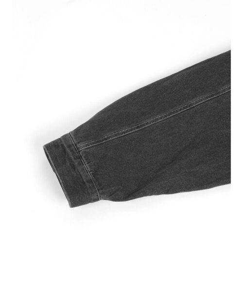 :ETHROF(イーサオブ)の「GRAPHIC DENIM JACKET(デニムジャケット・レディース・オフホワイト/チャコール・FREE)」の11枚目の写真