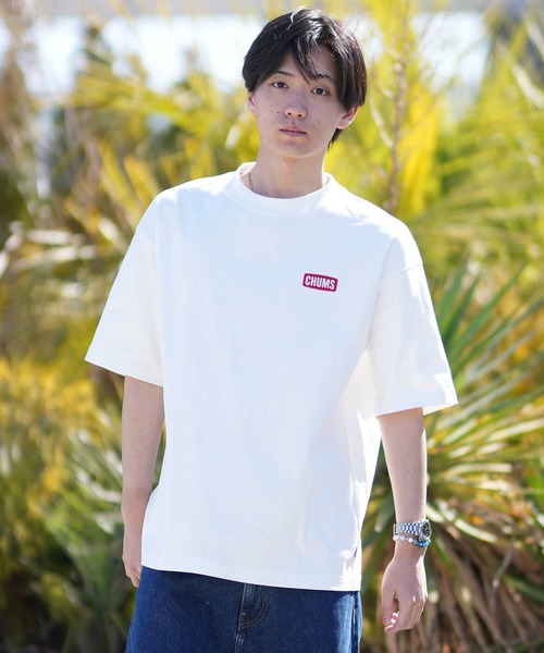 CHUMS(チャムス)の「【ムラサキスポーツ別注】CHUMS/チャムス CHUMS STICKER BOMB T Tシャツ CH01-2824(Tシャツ/カットソー・メンズ・ネイビー/ホワイト/ブラック/グレイッシュベージュ・M/L/XL/S)」の5枚目の写真