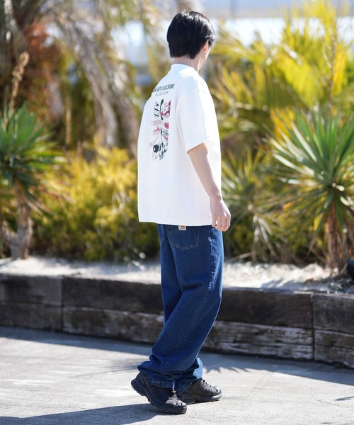 CHUMS(チャムス)の「【ムラサキスポーツ別注】CHUMS/チャムス CHUMS STICKER BOMB T Tシャツ CH01-2824(Tシャツ/カットソー・メンズ・ネイビー/ホワイト/ブラック/グレイッシュベージュ・M/L/XL/S)」の9枚目の写真