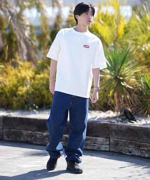 CHUMS(チャムス)の「【ムラサキスポーツ別注】CHUMS/チャムス CHUMS STICKER BOMB T Tシャツ CH01-2824(Tシャツ/カットソー・メンズ・ネイビー/ホワイト/ブラック/グレイッシュベージュ・M/L/XL/S)」の7枚目の写真