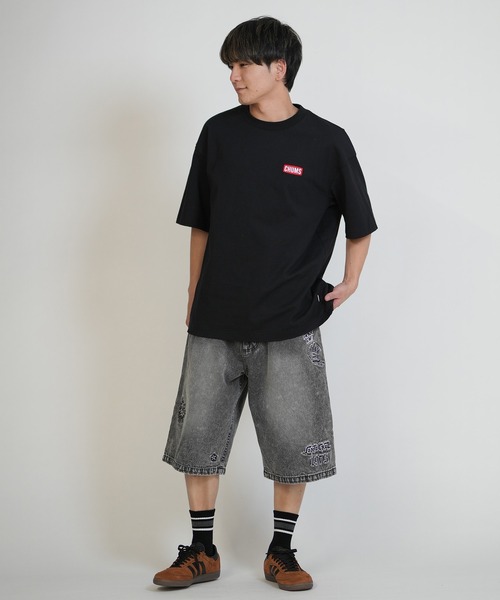 CHUMS(チャムス)の「【ムラサキスポーツ別注】CHUMS/チャムス CHUMS STICKER BOMB T Tシャツ CH01-2824(Tシャツ/カットソー・メンズ・ネイビー/ホワイト/ブラック/グレイッシュベージュ・M/L/XL/S)」の21枚目の写真
