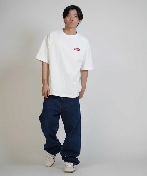 CHUMS(チャムス)の「【ムラサキスポーツ別注】CHUMS/チャムス CHUMS STICKER BOMB T Tシャツ CH01-2824(Tシャツ/カットソー・メンズ・ネイビー/ホワイト/ブラック/グレイッシュベージュ・M/L/XL/S)」の13枚目の写真