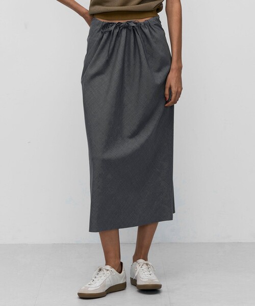 BACCA（バッカ）の「ウールトロピカル ギャザースカート（スカート・レディース・グレー・34/36）」の3枚目の写真