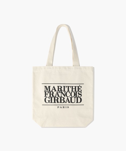 MARITHE + FRANCOIS GIRBAUD(マリテフランソワジルボー)の「CLASSIC LOGO ECO BAG(エコバッグ/サブバッグ・レディース・ブラック/ナチュラル・フリー)」の3枚目の写真