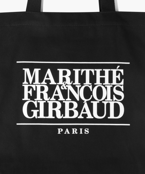 MARITHE + FRANCOIS GIRBAUD(マリテフランソワジルボー)の「CLASSIC LOGO ECO BAG(エコバッグ/サブバッグ・レディース・ブラック/ナチュラル・フリー)」の12枚目の写真