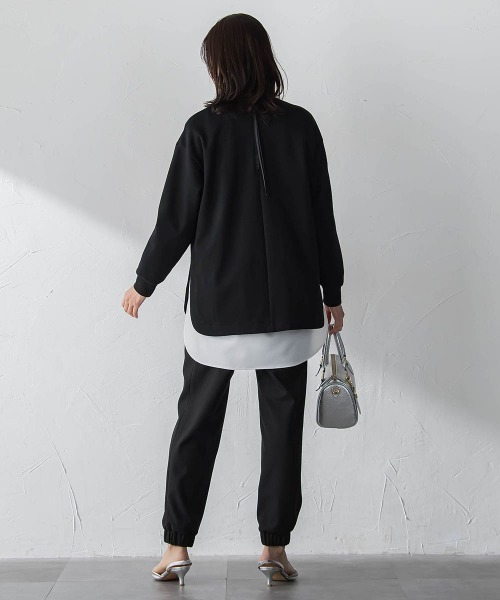 LAUTREAMONT(ロートレアモン)の「【WEB限定】美フォルムデイリープルオーバー≪洗濯機で洗える/11号あり≫(Tシャツ/カットソー・レディース・グリーン/キャメル/ブラック/イエロー/ライトグレー/オフホワイト・9号/11号)」の19枚目の写真