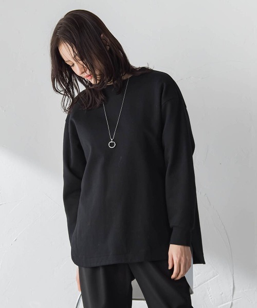 LAUTREAMONT(ロートレアモン)の「【WEB限定】美フォルムデイリープルオーバー≪洗濯機で洗える/11号あり≫(Tシャツ/カットソー・レディース・グリーン/キャメル/ブラック/イエロー/ライトグレー/オフホワイト・9号/11号)」の15枚目の写真