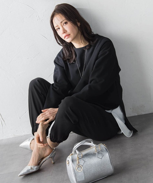 LAUTREAMONT(ロートレアモン)の「【WEB限定】美フォルムデイリープルオーバー≪洗濯機で洗える/11号あり≫(Tシャツ/カットソー・レディース・グリーン/キャメル/ブラック/イエロー/ライトグレー/オフホワイト・9号/11号)」の16枚目の写真