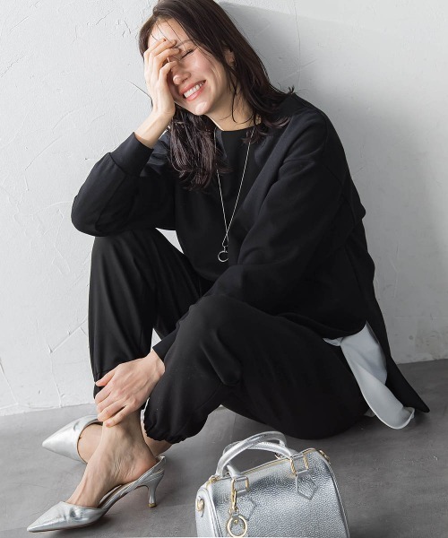 LAUTREAMONT(ロートレアモン)の「【WEB限定】美フォルムデイリープルオーバー≪洗濯機で洗える/11号あり≫(Tシャツ/カットソー・レディース・グリーン/キャメル/ブラック/イエロー/ライトグレー/オフホワイト・9号/11号)」の17枚目の写真