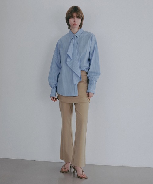 MANOF(マノフ)の「SKIRT SET RELAX PANTS(その他パンツ・レディース・ブラック/ベージュ・S/M)」の5枚目の写真