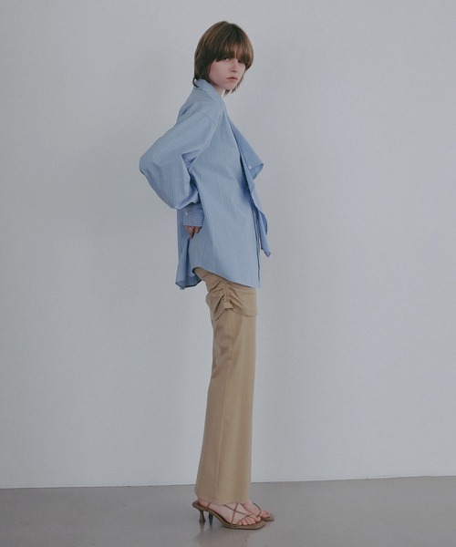 MANOF(マノフ)の「SKIRT SET RELAX PANTS(その他パンツ・レディース・ブラック/ベージュ・S/M)」の6枚目の写真
