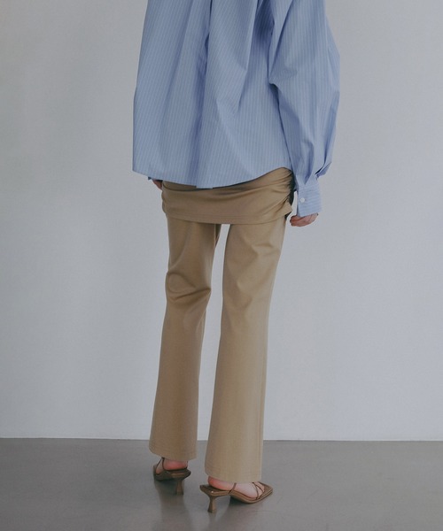 MANOF(マノフ)の「SKIRT SET RELAX PANTS(その他パンツ・レディース・ブラック/ベージュ・S/M)」の8枚目の写真