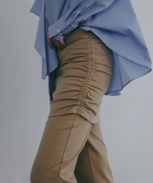 MANOF(マノフ)の「SKIRT SET RELAX PANTS(その他パンツ・レディース・ブラック/ベージュ・S/M)」の10枚目の写真