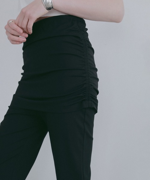 MANOF(マノフ)の「SKIRT SET RELAX PANTS(その他パンツ・レディース・ブラック/ベージュ・S/M)」の15枚目の写真