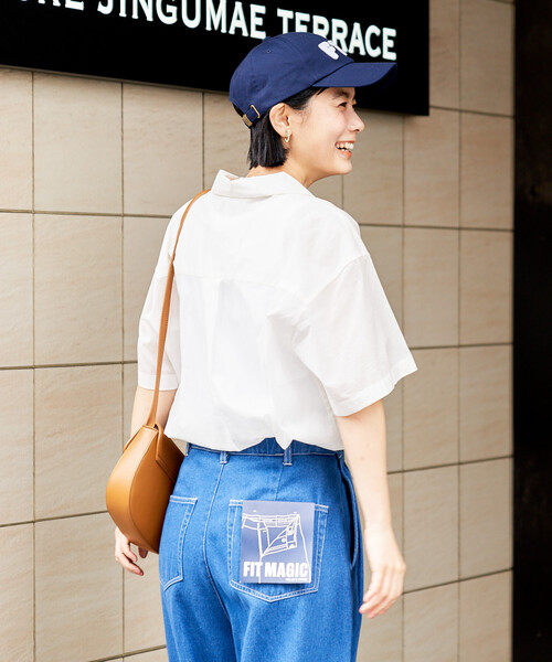 FREAK'S STORE(フリークスストア)の「インド コットンボイル 開襟半袖シャツ(シャツ/ブラウス・レディース・ブルー/オフホワイト/コーラルピンク/その他/チャコール・フリ-)」の21枚目の写真