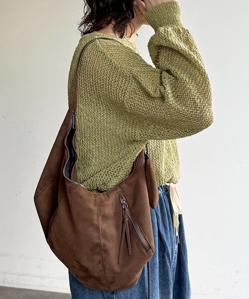 CPCM（シーピーシーエム）の「麻タッチメッシュプルオーバー（ニット/セーター・レディース・グリーン系/アイボリー/ブラック/ブルー・FREE）」の20枚目の写真