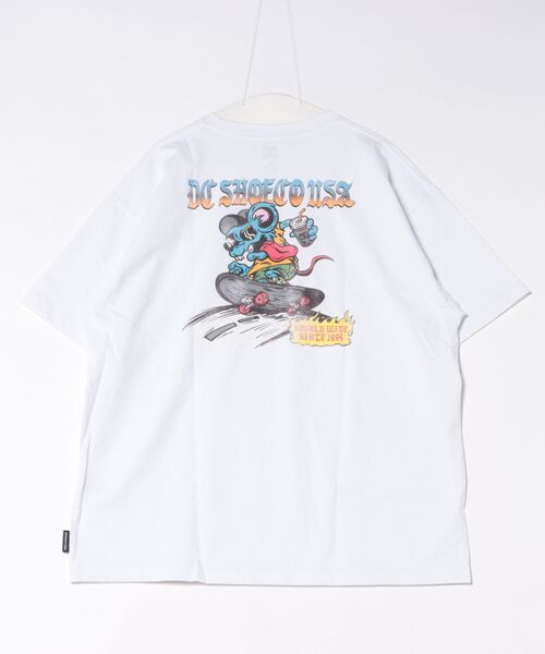 DC SHOES(ディーシーシューズ)の「DC SHOES メンズ 26 SPRINT RAT SS Tシャツ 【2026年春夏モデル】/半袖バックプリントTシャツ(Tシャツ/カットソー・メンズ・ホワイト/ブラック/スミクロ・MEDIUM/LARGE/X-LARGE)」の12枚目の写真