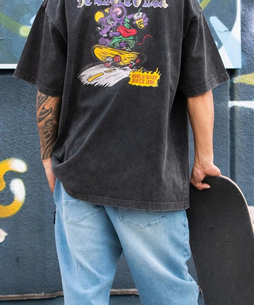 DC SHOES(ディーシーシューズ)の「DC SHOES メンズ 26 SPRINT RAT SS Tシャツ 【2026年春夏モデル】/半袖バックプリントTシャツ(Tシャツ/カットソー・メンズ・ホワイト/ブラック/スミクロ・MEDIUM/LARGE/X-LARGE)」の3枚目の写真