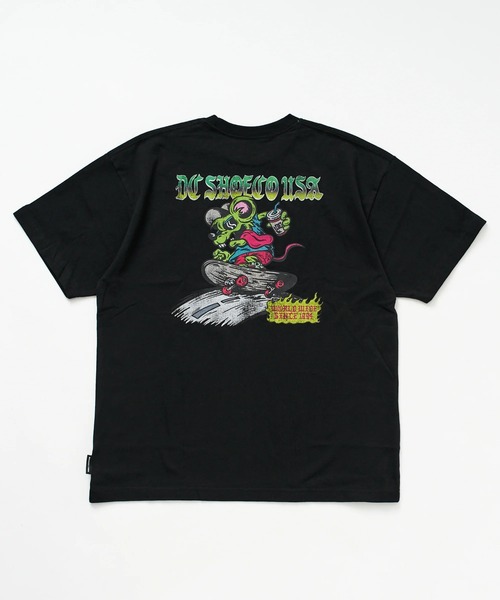 DC SHOES(ディーシーシューズ)の「DC SHOES メンズ 26 SPRINT RAT SS Tシャツ 【2026年春夏モデル】/半袖バックプリントTシャツ(Tシャツ/カットソー・メンズ・ホワイト/ブラック/スミクロ・MEDIUM/LARGE/X-LARGE)」の5枚目の写真