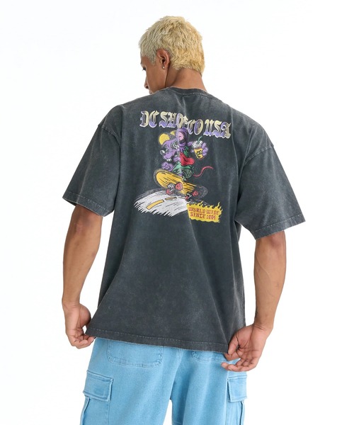 DC SHOES(ディーシーシューズ)の「DC SHOES メンズ 26 SPRINT RAT SS Tシャツ 【2026年春夏モデル】/半袖バックプリントTシャツ(Tシャツ/カットソー・メンズ・ホワイト/ブラック/スミクロ・MEDIUM/LARGE/X-LARGE)」の8枚目の写真