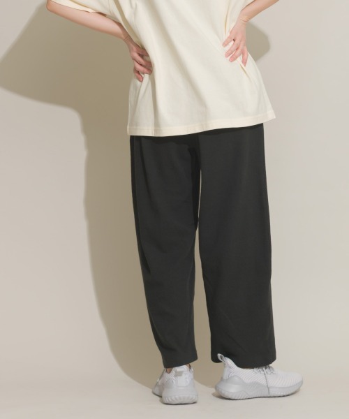 DISCUS（ディスカス）の「【OMNES】【DISCUS】 別注 カット楊柳ワイドパンツ（その他パンツ・レディース・ブラック/ライトグレー・FREE）」の5枚目の写真