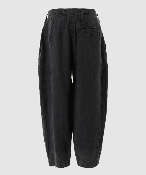 PORTER CLASSIC（ポータークラシック）の「BLACK LINEN BEBOP PANTS（その他パンツ・メンズ・ブラック・M/L）」の2枚目の写真