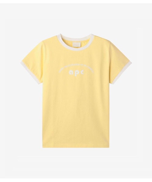 A.P.C.（アーペーセー）の「T-SHIRT RETRO（Tシャツ/カットソー・レディース・ホワイト/ブルー系その他/イエロー・S/M/L）」の3枚目の写真