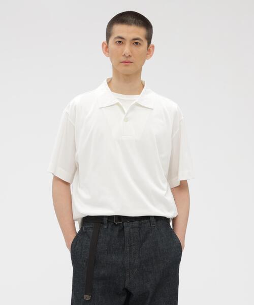 MARGARET HOWELL(マーガレットハウエル)の「EXTRA LONG STAPLE COTTON JERSEY TOP(Tシャツ/カットソー・メンズ・ホワイト/グレー系その他7・MEDIUM/LARGE)」の2枚目の写真