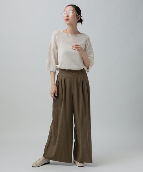 LEPSIM(レプシィム)の「3タックパンツ 646560(その他パンツ・レディース・ブラウン/チャコールグレー/セージグリーン・FREE)」の15枚目の写真