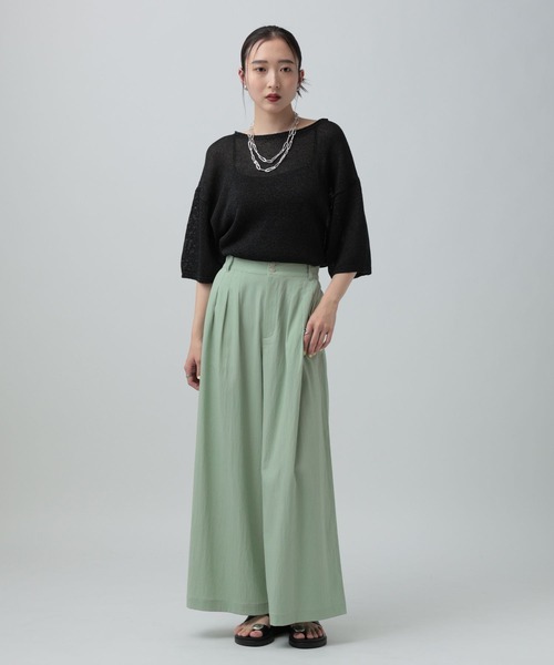 LEPSIM(レプシィム)の「3タックパンツ 646560(その他パンツ・レディース・ブラウン/チャコールグレー/セージグリーン・FREE)」の19枚目の写真