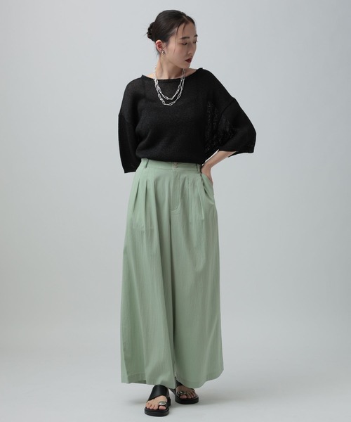 LEPSIM(レプシィム)の「3タックパンツ 646560(その他パンツ・レディース・ブラウン/チャコールグレー/セージグリーン・FREE)」の21枚目の写真