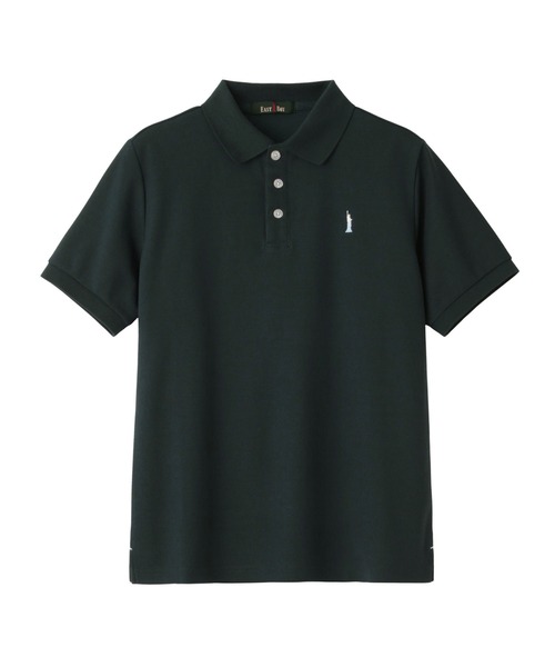EASTBOY(イーストボーイ)の「ポロシャツ 半袖 COOLMAX オーシャン女神 スクール 制服 通学 中学生 高校生(ポロシャツ・キッズ・グリーン/ブラック/ブルー・11号/9号)」の3枚目の写真